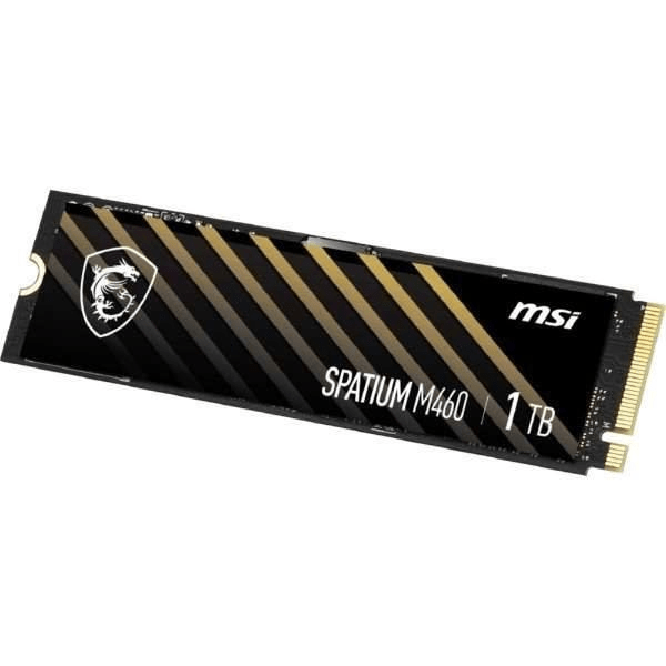 MSI Spatium M460 M.2 1TB PCIe 4.0 NVMe 3D NAND Internal SSD