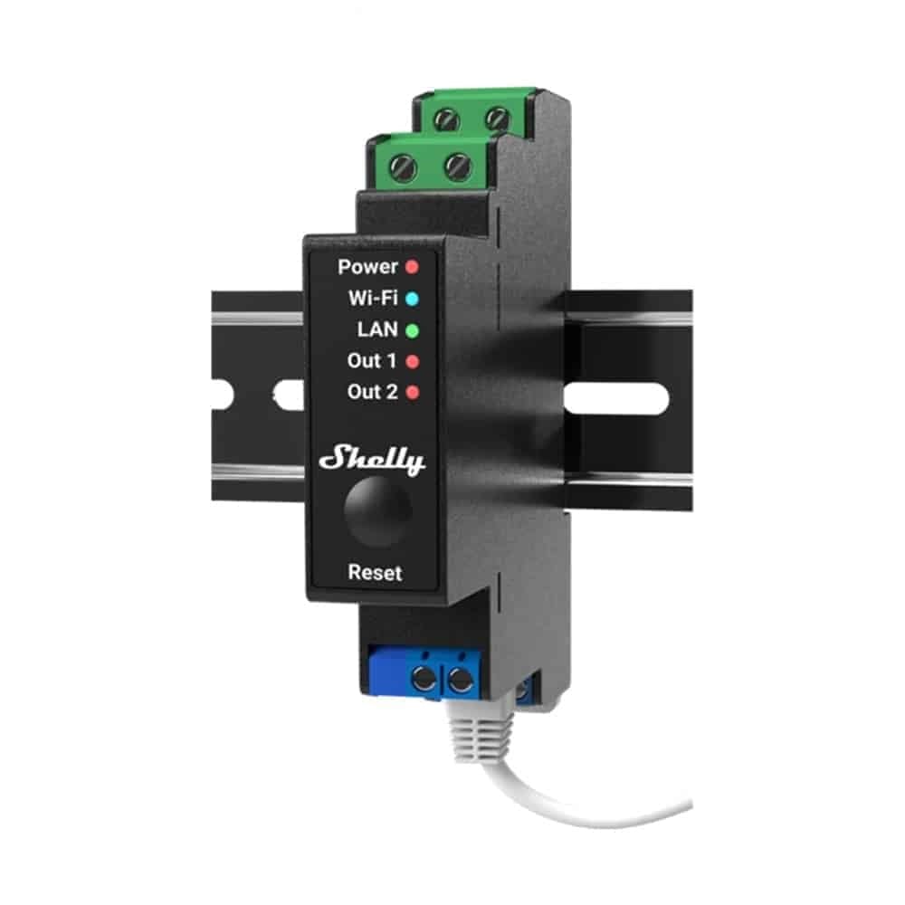 Shelly Pro 2PM 25A 1-Phase Wi-Fi Relay