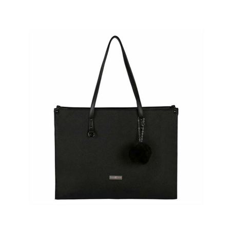 SupaNova PomPom Ladies Notebook Bag Black SN-1000-BK