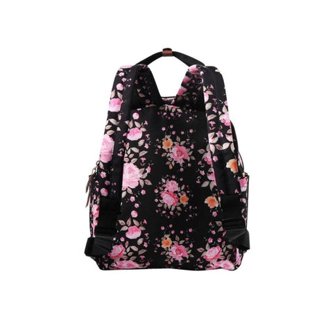 SupaNova Gisele Notebook Backpack Black Floral SN-1004-BKFL