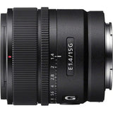 Sony E 15mm f/1.4 G E-Mount Camera Lens SOE15F14G