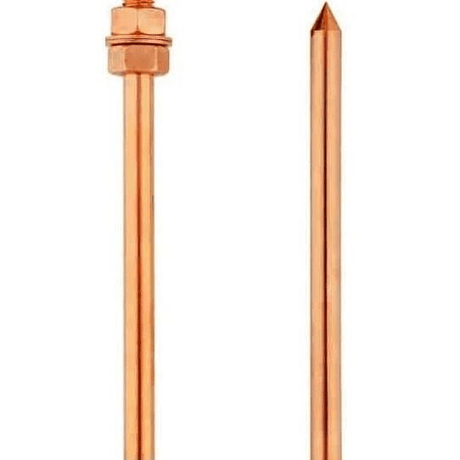 Solarix Copper Cladded 120mm Earth Spike with Dual Nuts and Dual Washers SOLEARTHSPIKE