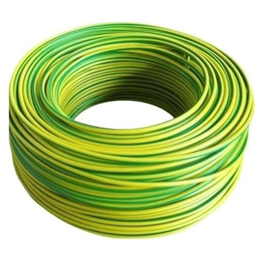 Solarix Insulated 6mm2 Yellow And Green Earth Wire 100m Roll SOLEW6MM100M