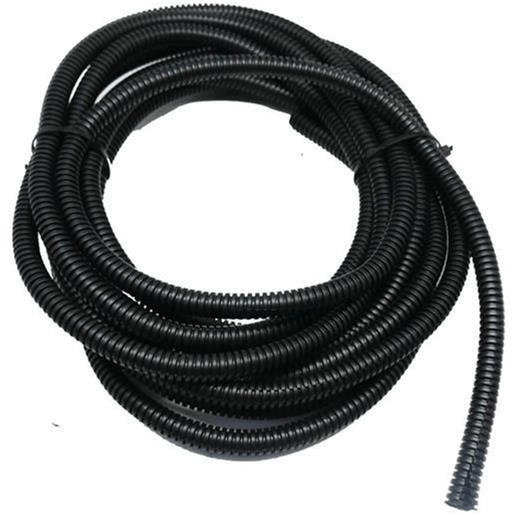 Solarix Flexible Conduit 10mm Diameter PVC 5m - Black SOLFC10MM5MBLK