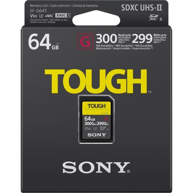 Sony SD G-Series Tough 64GB SDHC Memory Card SOSF-G64T