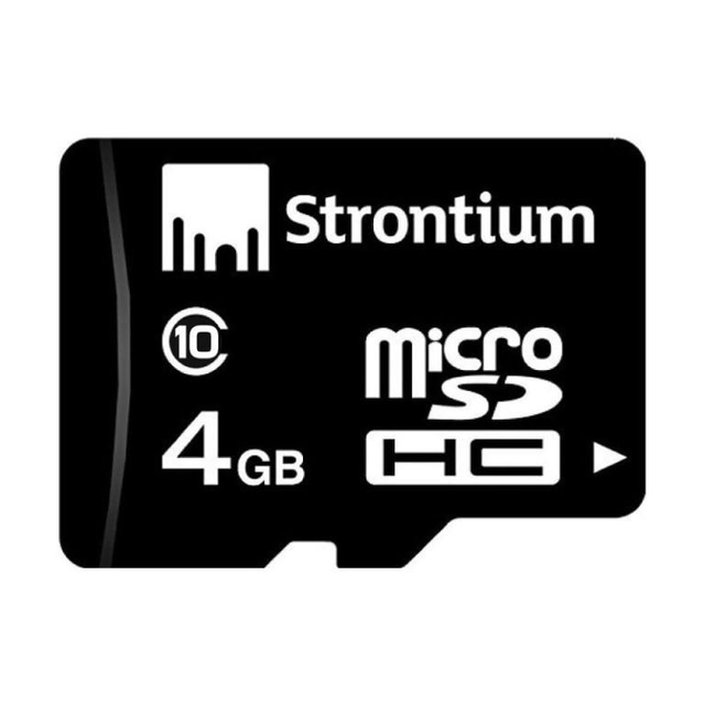 Strontium 4GB Class 10 Micro SD Card with Adapter SR4GTFC10A