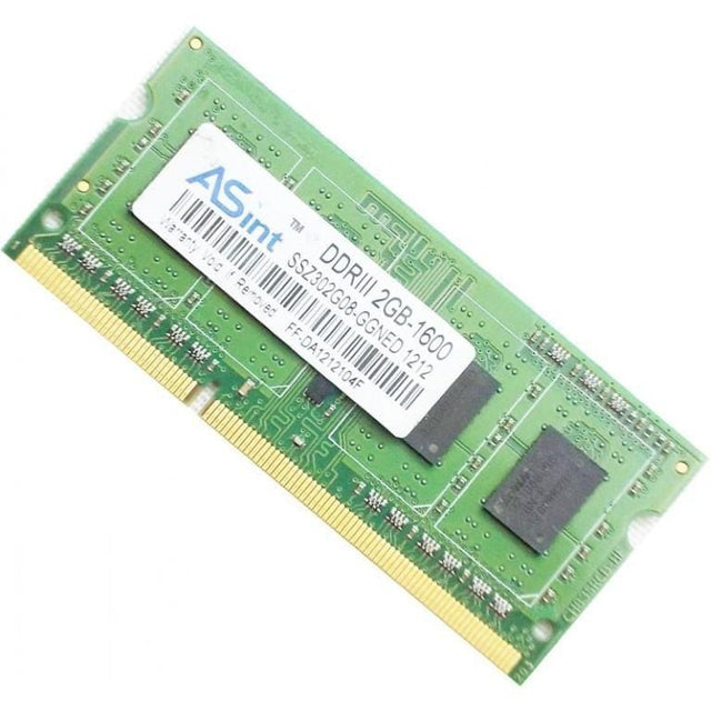 AsInt 2GB DDR3 1600MHz SODIMM Memory Module SSZ302G08-GGNED