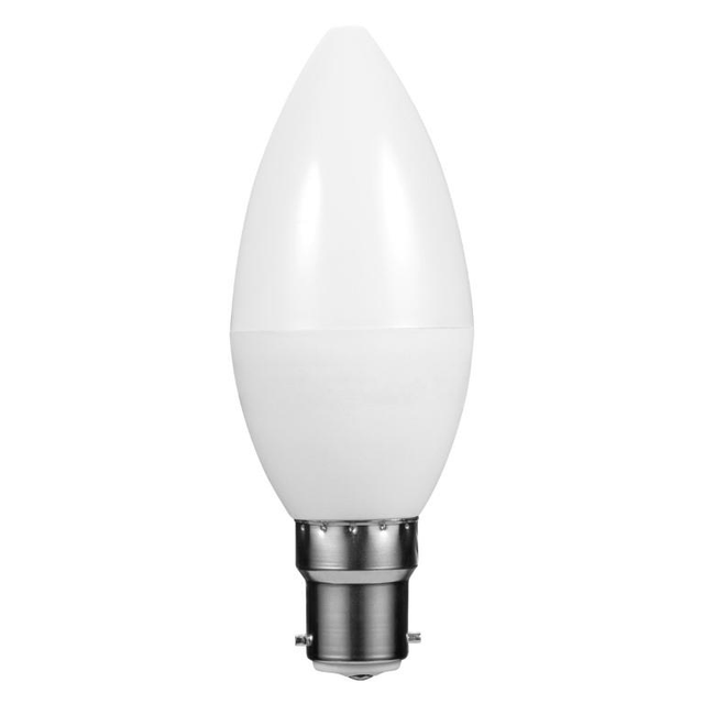 Switched 5W C37 Candle B22 LED Light Bulb Cool White SWD-10011-5-B22-CW