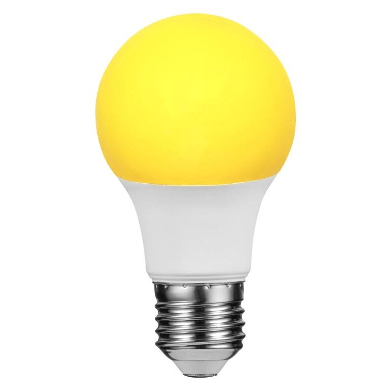 Switched 7W A60 Insect Lamp E27 LED Light Bulb Yellow SWD-10014-7-E27-IL