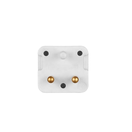 Switched 1-way Top Loader Euro Socket Adapter White SWD-72001-WT