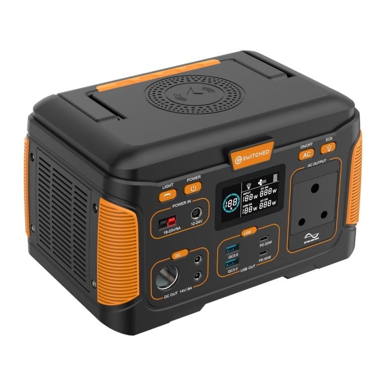 Switched 300W 307Wh Professional Portable Power Station SWD-8902-BKOR