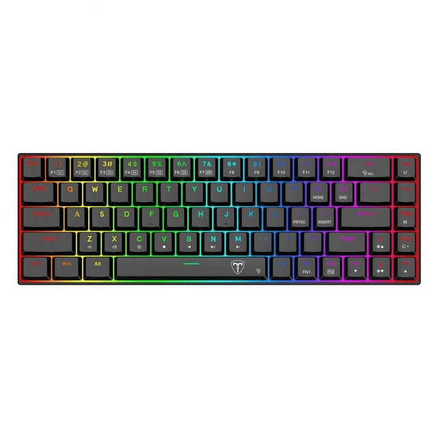 T-Dagger Kiva 68Key Blue Switch RGB Low Profile Gaming Mechanical Keyboard T-TGK322RGB-BL