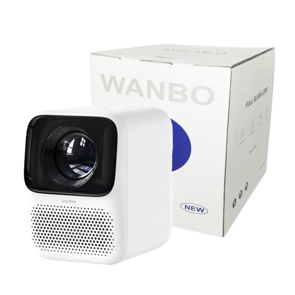 WANBO T2 Max 1080P 450ANSI Android 9.0 Smart Projector - White