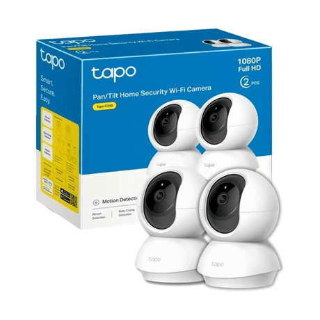 TP-Link Tapo C200P2 Pan and Tilt Home Security Wireless Camera 2-pack