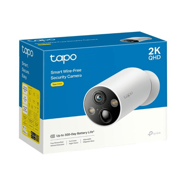 TP-Link Tapo C425 2K QHD Smart Wire-Free Security Camera