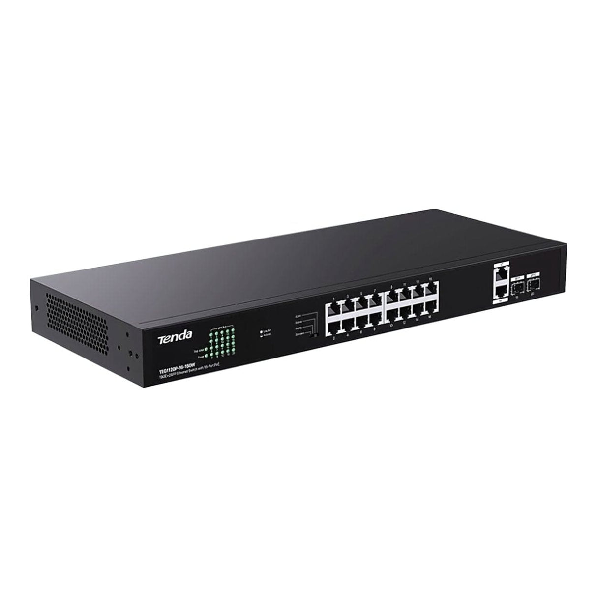 Tenda 16 PoE +2SFP Port Ethernet Switch TEG1120P-16-150W