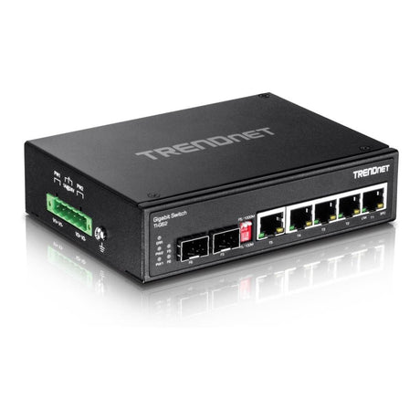 Trendnet TI-G62 6-port Hardened Industrial Gigabit DIN-Rail Switch