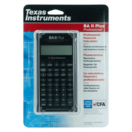 Texas Instruments BA ii Plus Professional Financial Calculator TIBAIIPLUSPRO