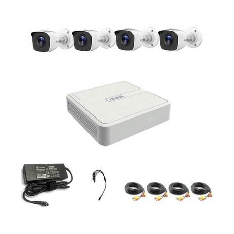 HiLook 4-ch DVR with 4x 1080p HD Bullet Cameras DIY Combo Kit TK-4042MH-PP