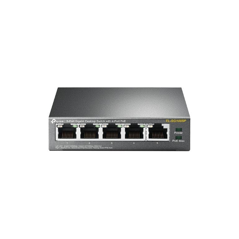 TP-Link TL-SG1005P 5-port GbE Unmanaged Desktop Switch with 4x PoE+ ports