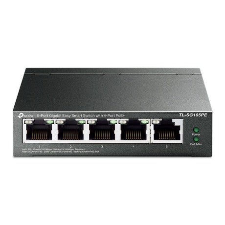 TP-Link TL-SG105PE 5-port GbE Easy Smart Managed Switch with 4-port PoE+