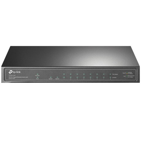 TP-Link TL-SG1210P 10-port Gigabit Desktop Switch with 8-port PoE+