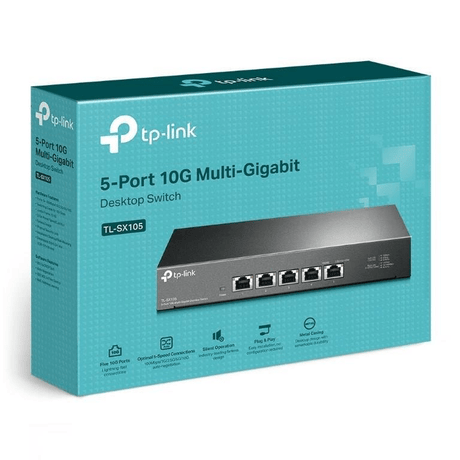 TP-Link 5-port 10GbE Desktop Unmanaged Switch TL-SX105