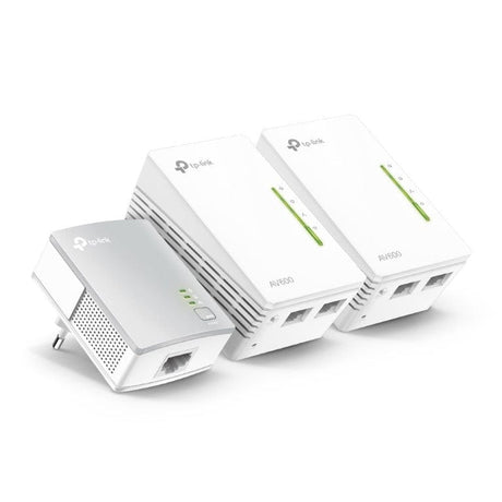 TP-Link TL-WPA4220T Kit AV600 Powerline Universal Wi-Fi Range Extender 3-pack