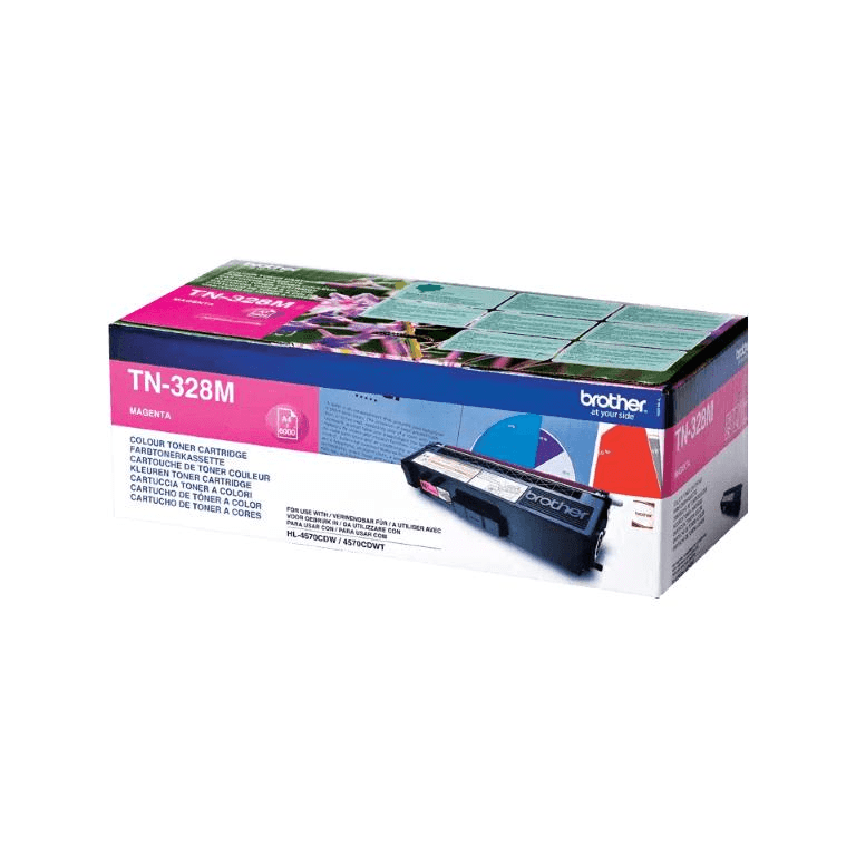 Brother Magenta Toner Cartridge 6000 Pages Original TN-328M Single-pack