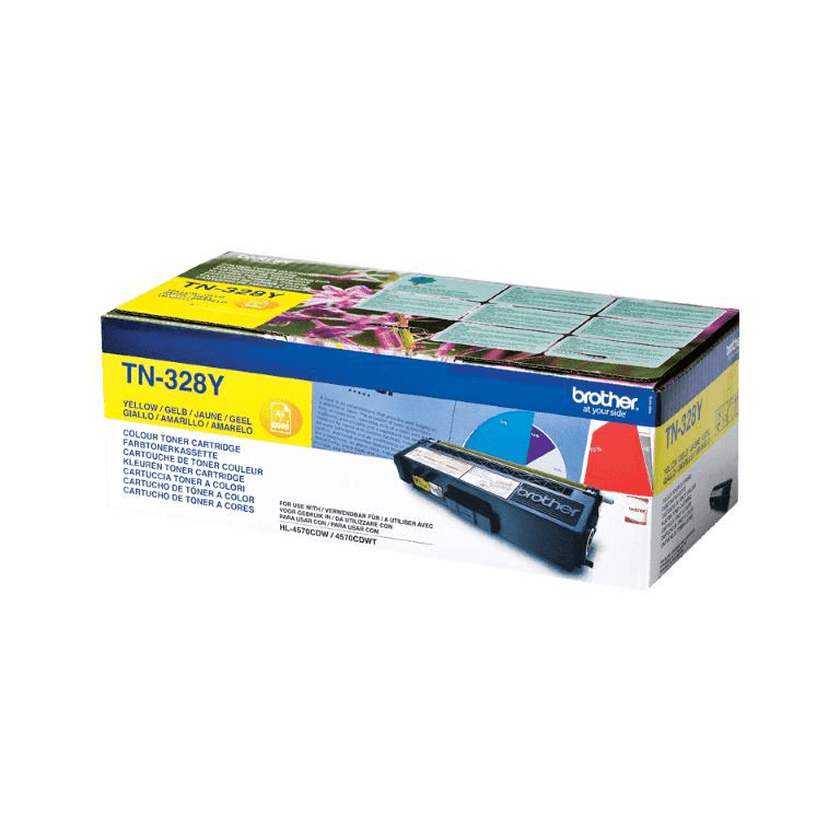 Brother Yellow Toner Cartridge 6000 Pages Original TN-328Y Single-pack