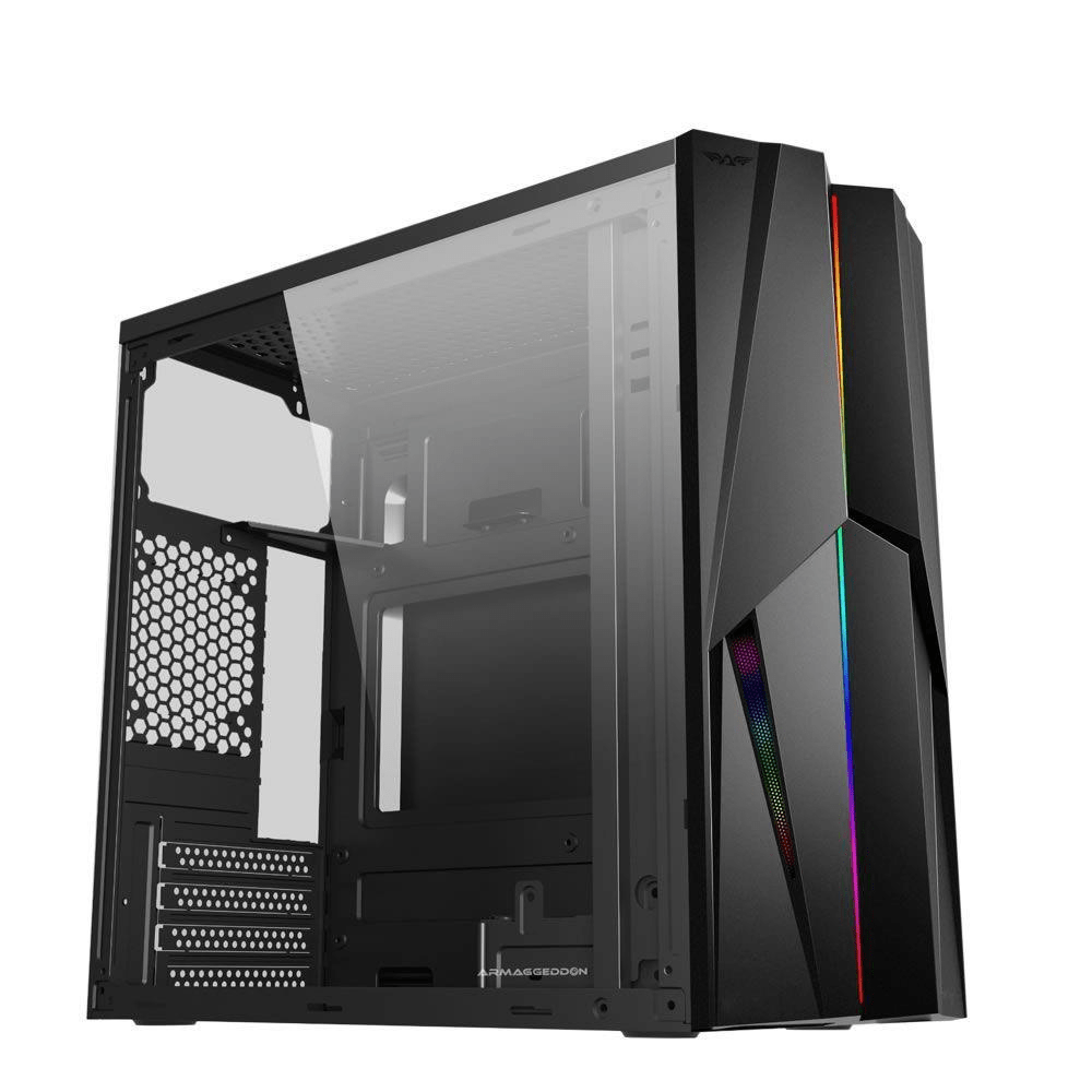 Armaggeddon Tron 1x mATX Gaming Case - Black TRON1BLK