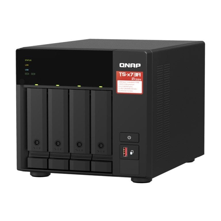 QNAP TS-473A 4-bay Diskless Tower NAS Powered by AMD Ryzen