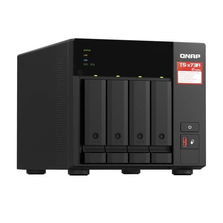 QNAP TS-473A 4-bay Diskless Tower NAS Powered by AMD Ryzen