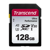 Transcend 340S 128GB UHS-I A2 SDXC Memory Card TS128GSDC340S