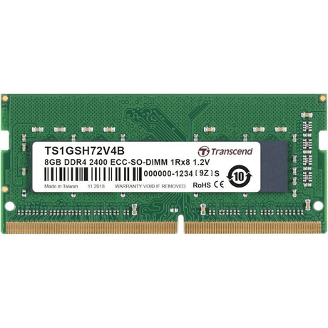 Transcend TS1GSH72V4B Memory Module 8GB DDR4 2400MHz ECC SO-DIMM