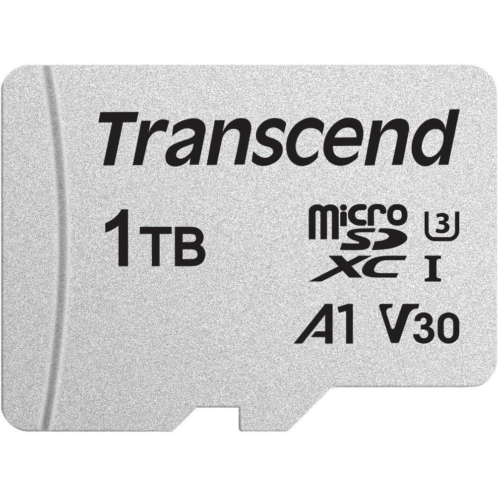 Transcend USD300S 1TB MicroSDXC 3D NAND Class 1 Memory Card TS1TUSD300S-A