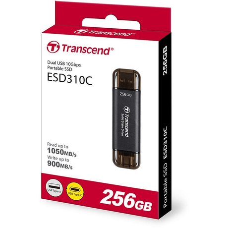 Transcend ESD310 256GB USB 3.2 Gen 2 External SSD TS256GESD310C