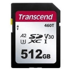 Transcend SDC460T 512GB High Endurance Secure SDXC V30 U3 A2 SD Memory Card TS512GSDC460T-VS1