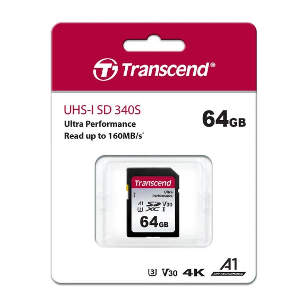 Transcend 340S 64GB UHS-I SDXC Memory Card TS64GSDC340S