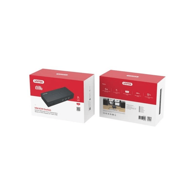 Unitek VGA KVM 4-in-1 Out Switch U-8710ABK