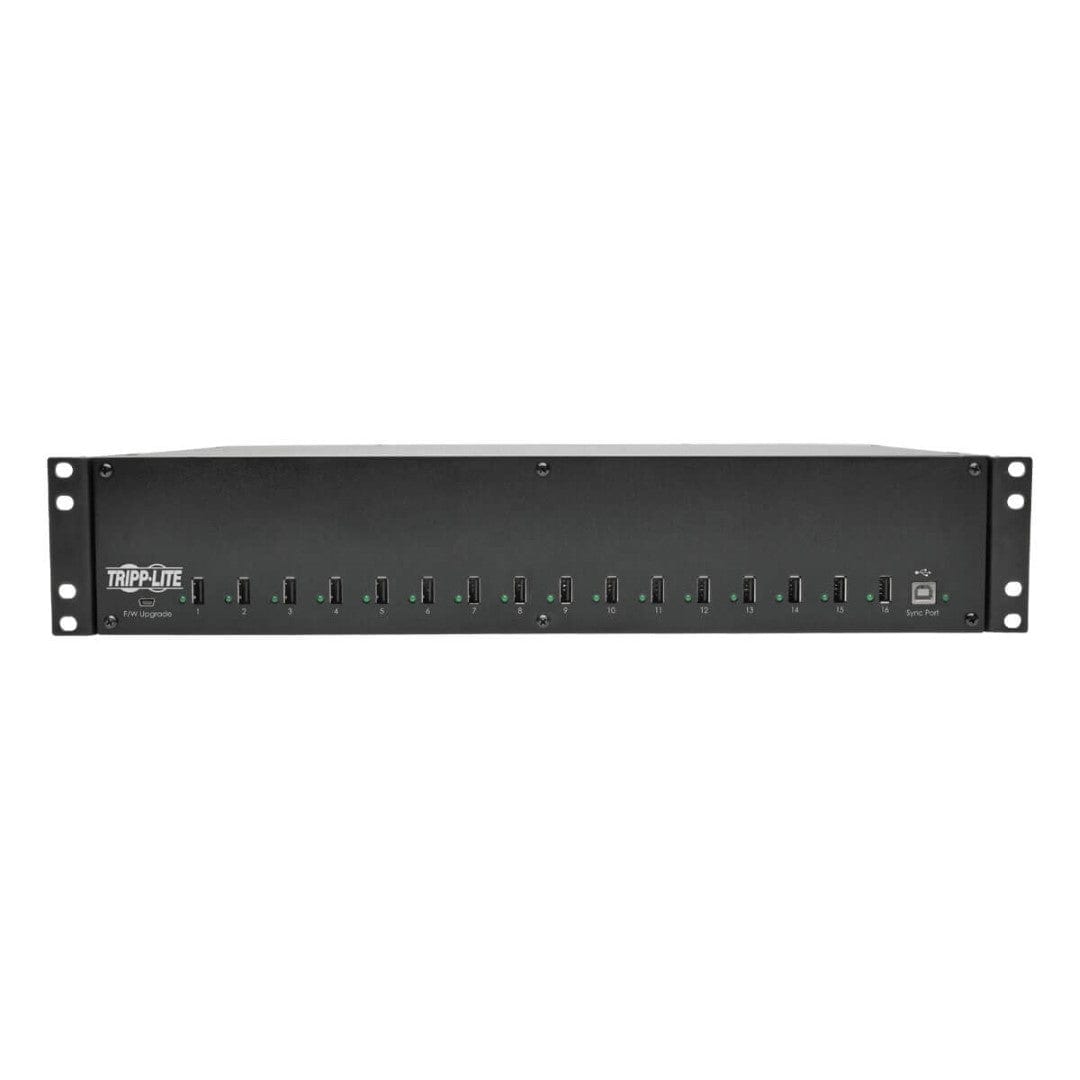 Eaton 16-port USB Charging Station with Syncing USB Charger Output 2U Rack-Mount U280-016-RMINT