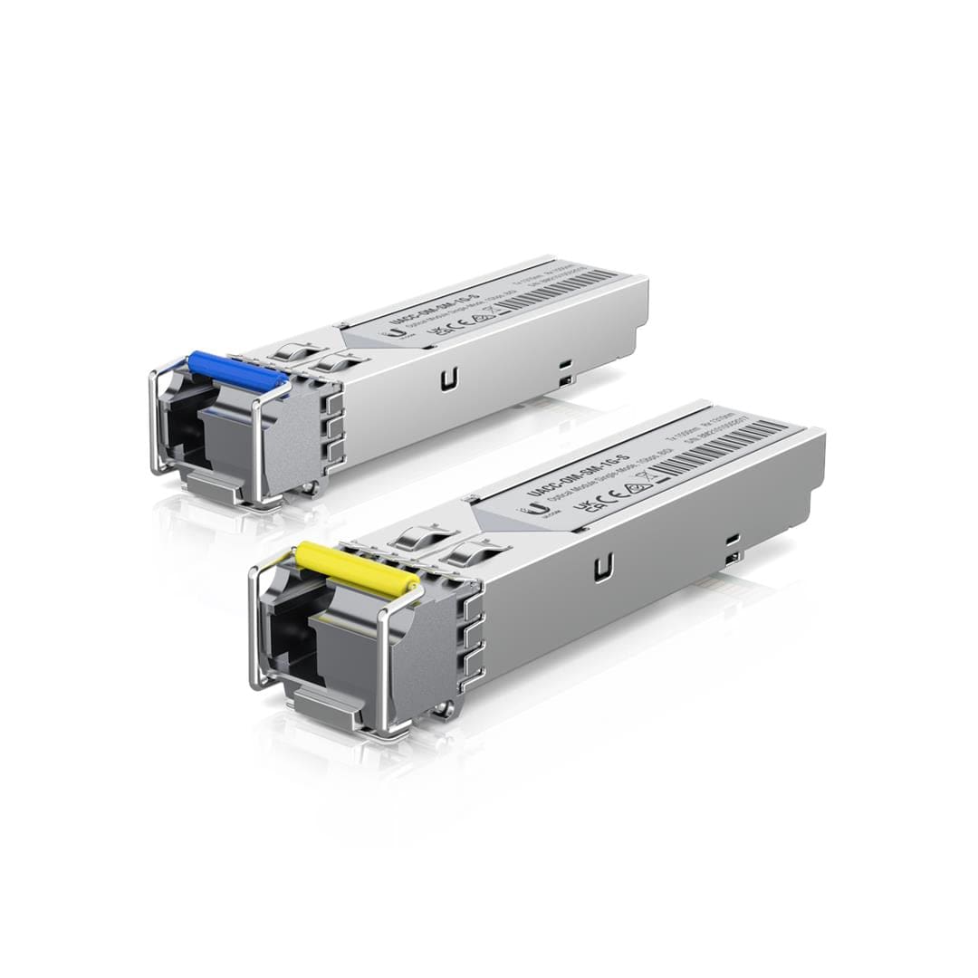 Ubiquiti Bidirectional Single-Mode 1G SFP LC 3km Transceiver Modules 2-pack UACC-OM-SM-1G-S-2