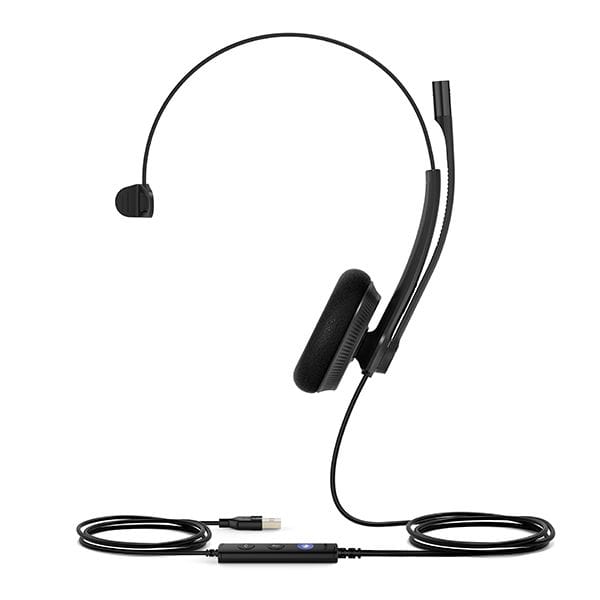 Yealink UH34-Lite-Mono USB Wired Headset with Foam Cushions UH34-LITE-MONO