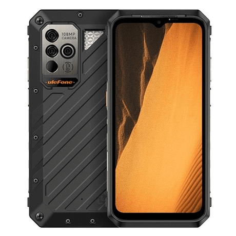 UleFone Power Armor 19 4G Rugged 6.58-inch Smartphone - MediaTek Helio G99 256GB ROM 12GB RAM Android 12 Black