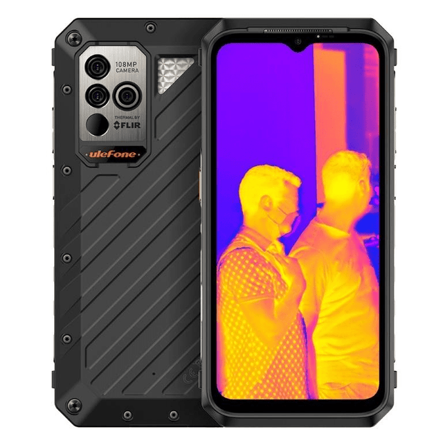 UleFone Power Armor 19T 4G Rugged 6.58-inch Smartphone - MediaTek Helio G99 256GB ROM 12GB RAM Android 12 Black