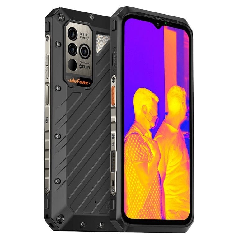 UleFone Power Armor 19T 4G Rugged 6.58-inch Smartphone - MediaTek Helio G99 256GB ROM 12GB RAM Android 12 Black