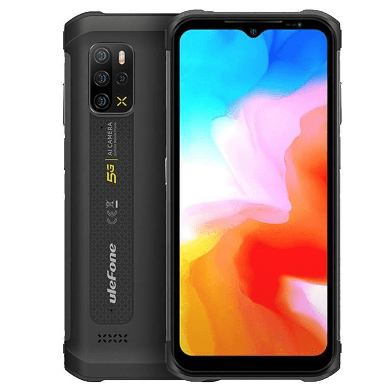 UleFone Armor 12 5G Rugged 6.52-inch Smartphone - MediaTek 700 128GB ROM 8GB RAM Android 11 Black