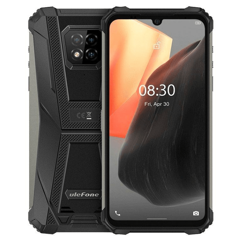 UleFone Armor 8 Pro 4G Rugged 6.1-inch Smartphone - MediaTek Helio P60 128GB ROM 8GB RAM Android 11 Black