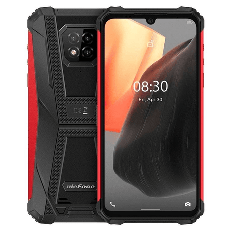 UleFone Armor 8 Pro 4G Rugged 6.1-inch Smartphone - MediaTek Helio P60 128GB ROM 8GB RAM Android 11 Red