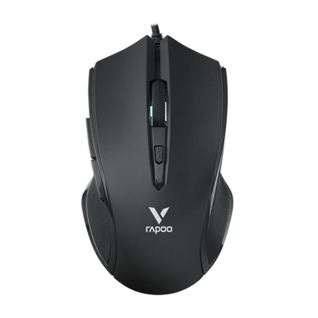 Rapoo V20S-BLACK Wired Optical Gaming Mouse